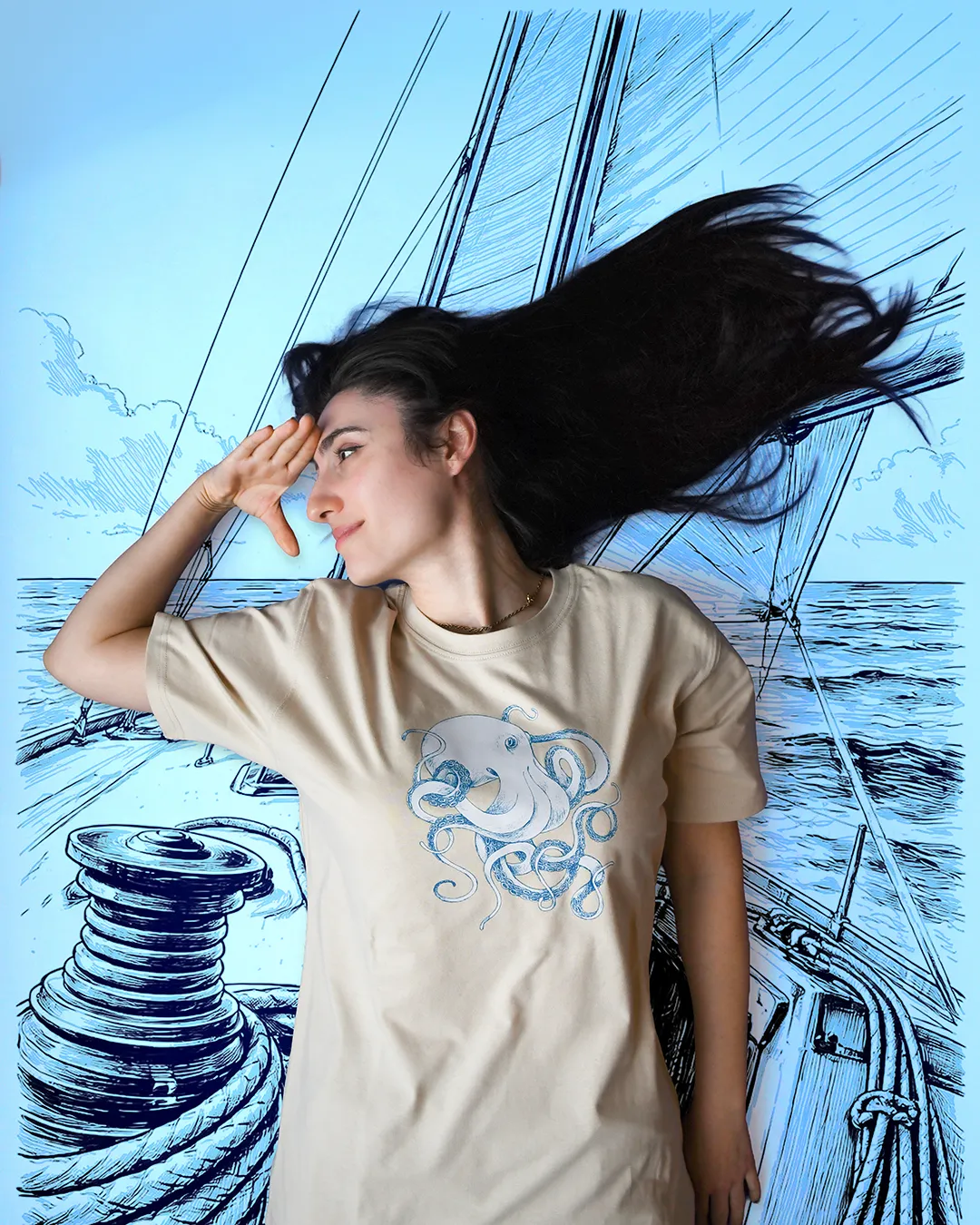 Navigazione T shirt Polpo2 2
